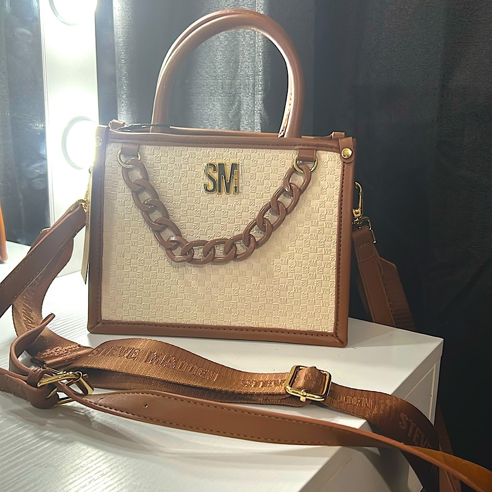 Steve madden crossbody cognac/vanilla